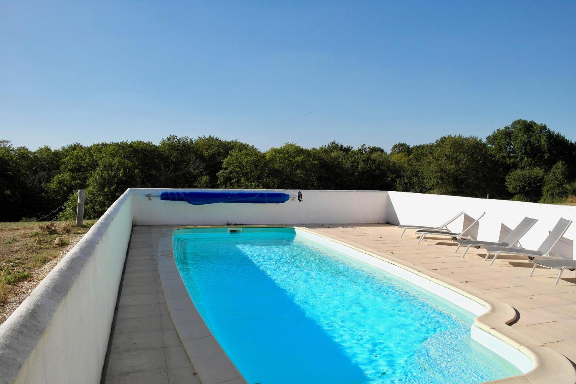Maison De Campagne Pour 6 Avec Piscine Commequiers Zewnętrze zdjęcie